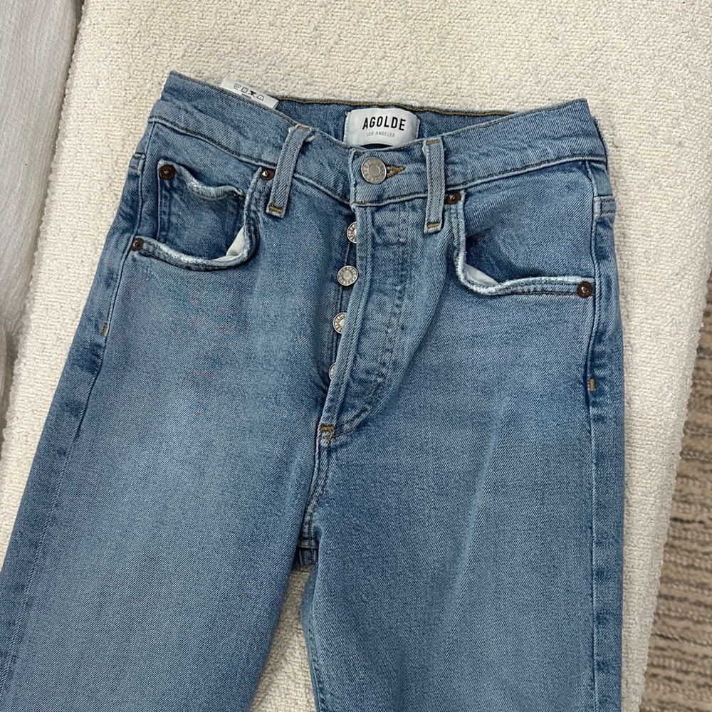 Agolde High Rise Light Blue Jeans - Size 22!